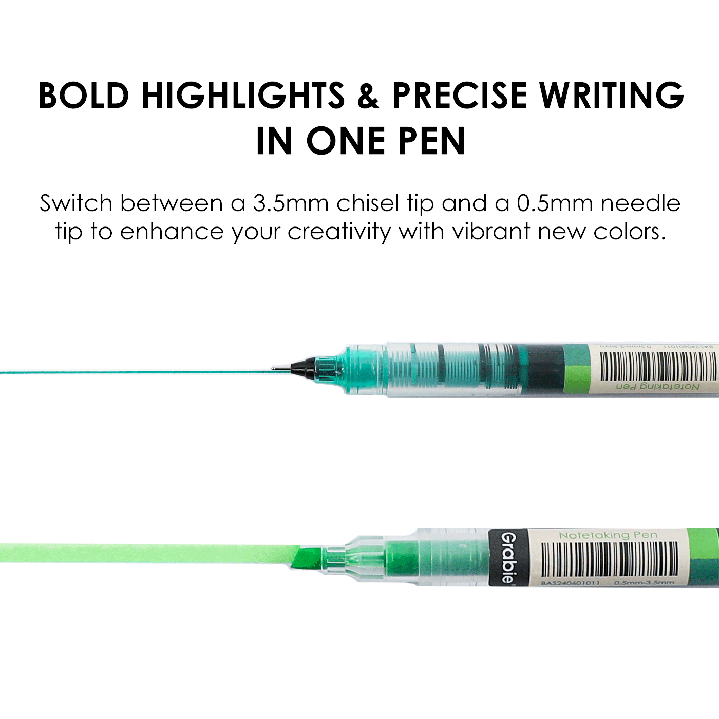 Dual-Tip Notetaking Pen Set Of 6