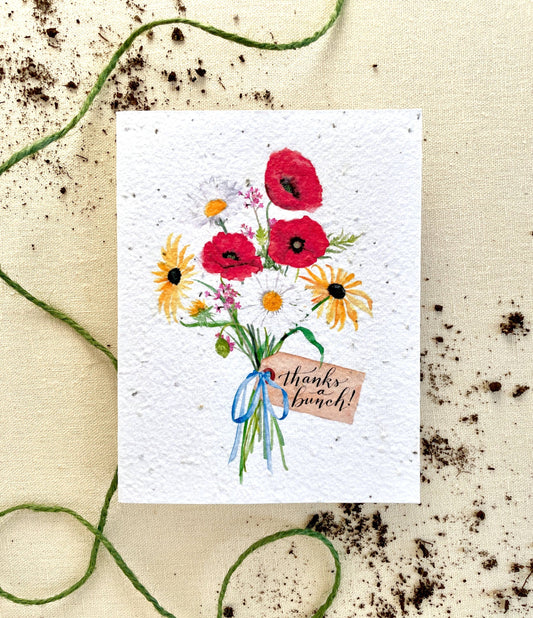 Thanks a Bunch! Wildflower Plantable Seed Card