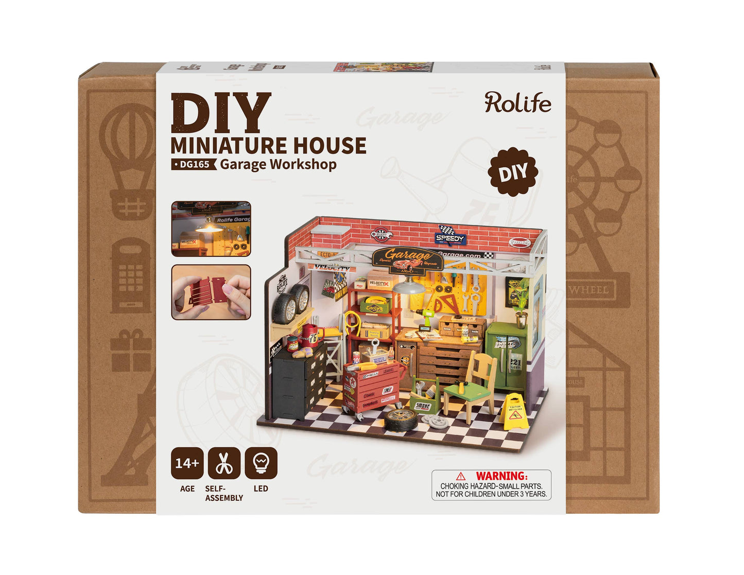 DG165 Garage Workshop ROBOTIM Rolife DIY Miniature House Kit