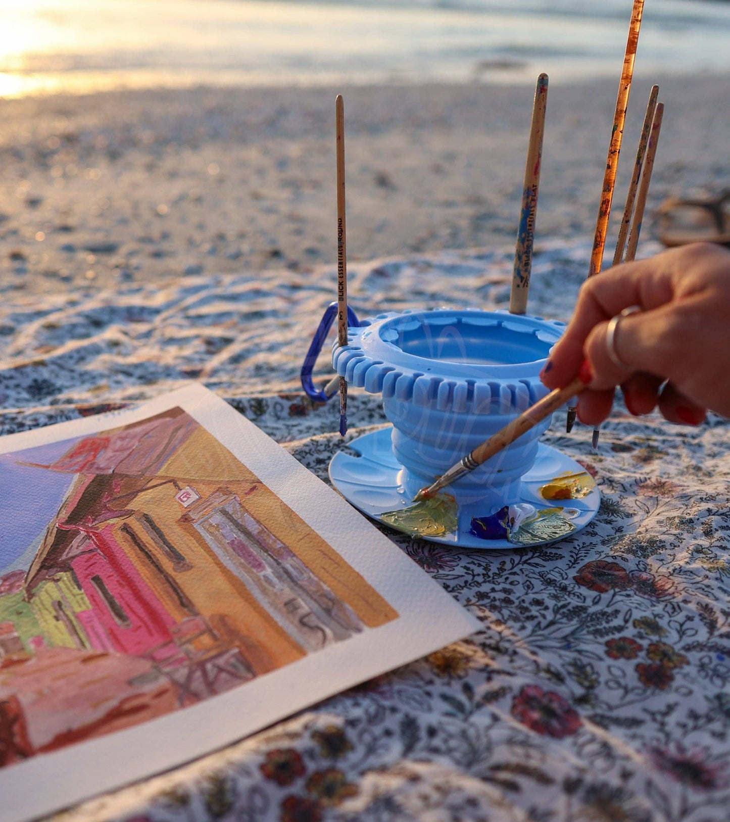CollapsiBowl™ - Portable Pallet, Brush Cleaner and Organizer