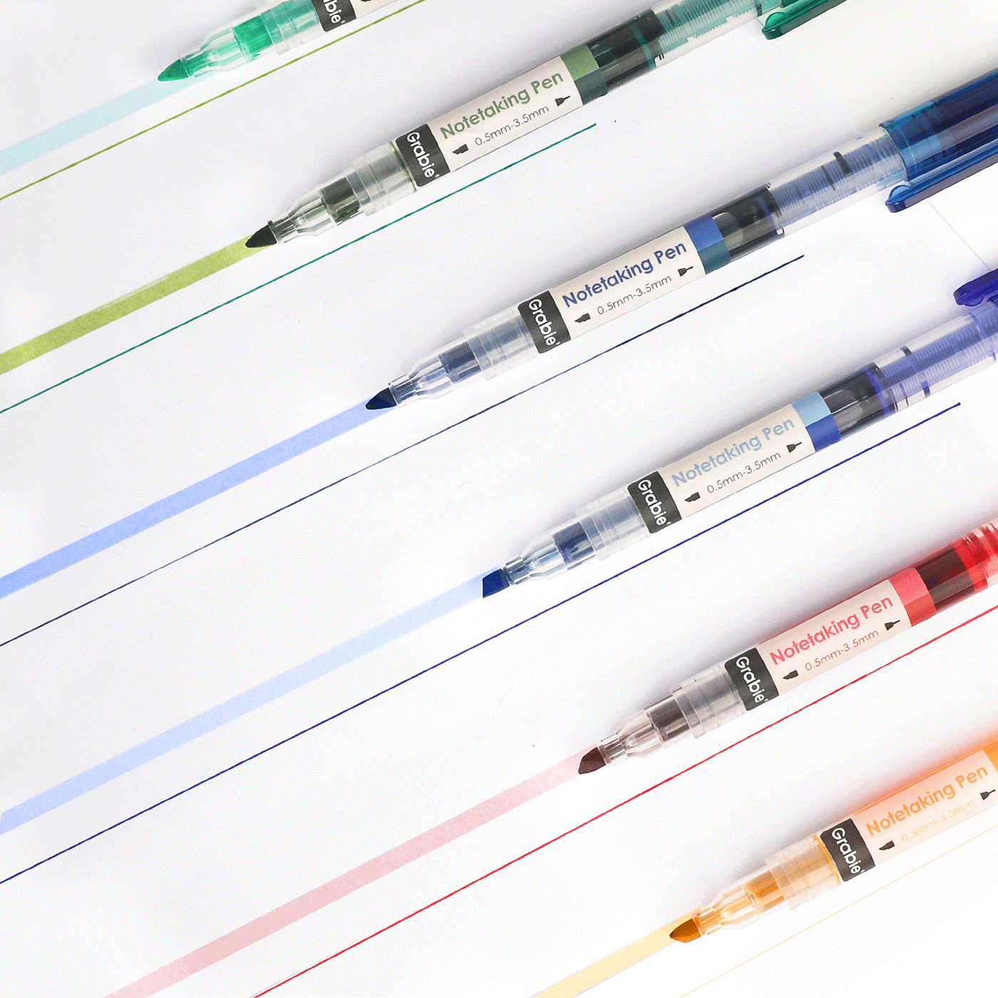 Dual-Tip Notetaking Pen Set Of 6