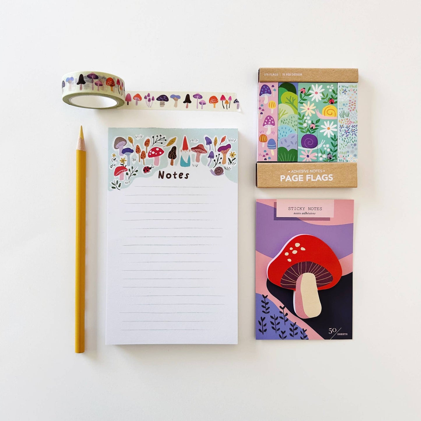 Mushroom Die Cut Sticky Notes