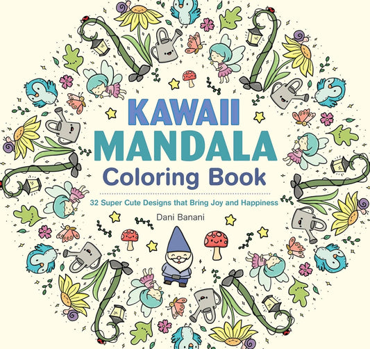 Kawaii Mandala Coloring Book - Super Cute Designs