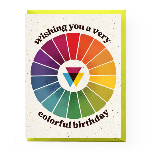 Color Wheel Birthday Card