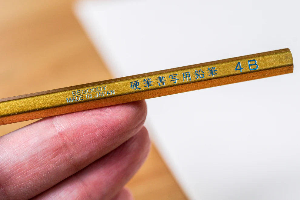 Calligraphy Pencil, 4B, Gold