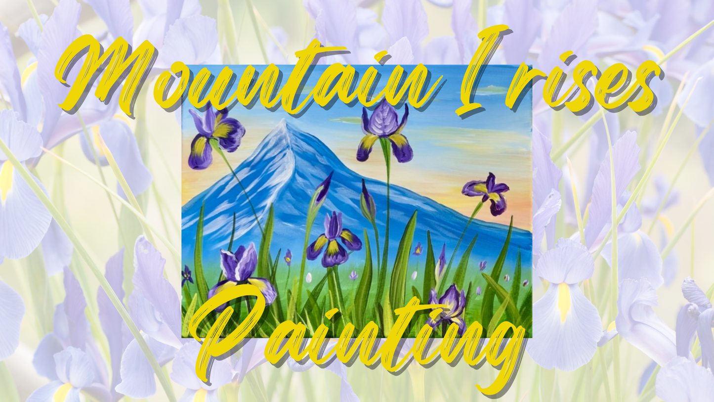 Mountain Irises Painting