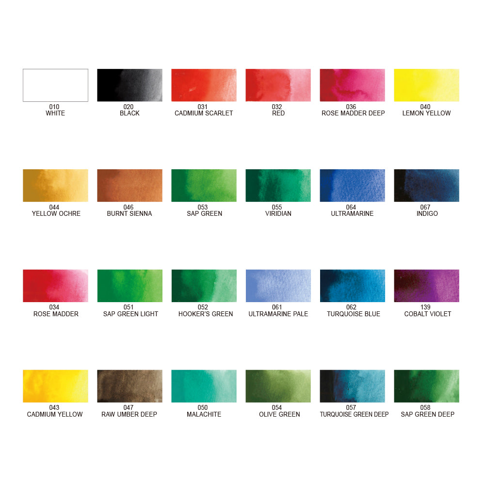 Kuretake Tambi Watercolor Pan Sets