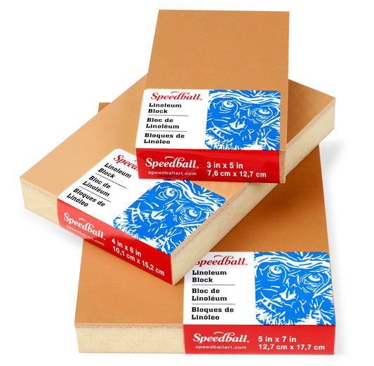 Linoleum Block Smokey Tan 4 Inch X 6 Inch