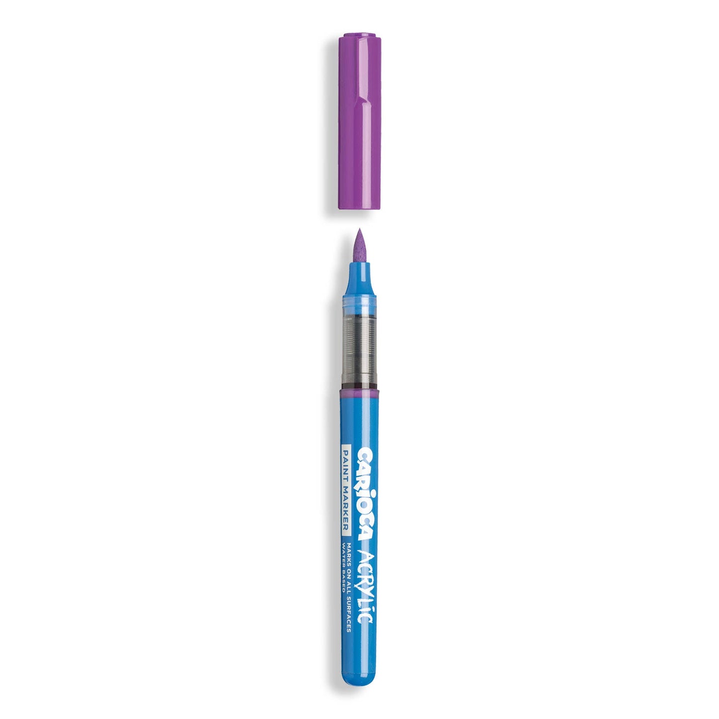 Carioca Acrylic Paint Marker Brush Tip, 18-piece Box