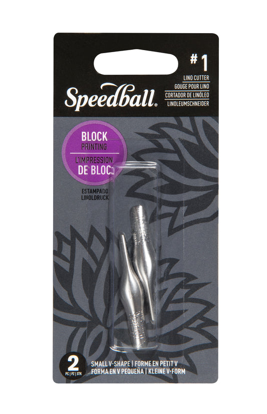 Linoleum Cutter #1 Small V 2 Pack Carded