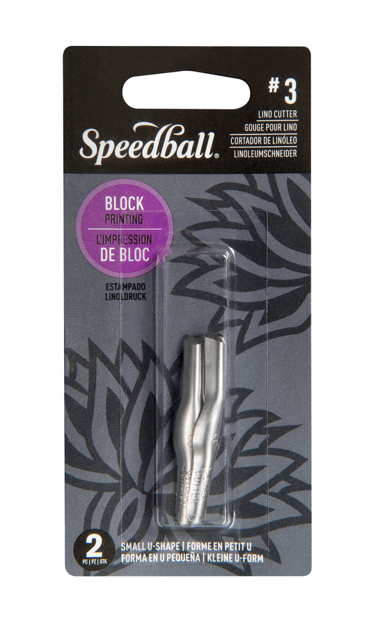 Linoleum Cutter #3 Small U Gouge 2 Pack Carded