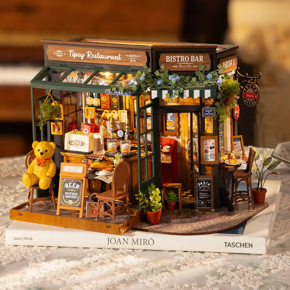 DG167 Tipsy Restaurant Rolife DIY House Crafts Miniature
