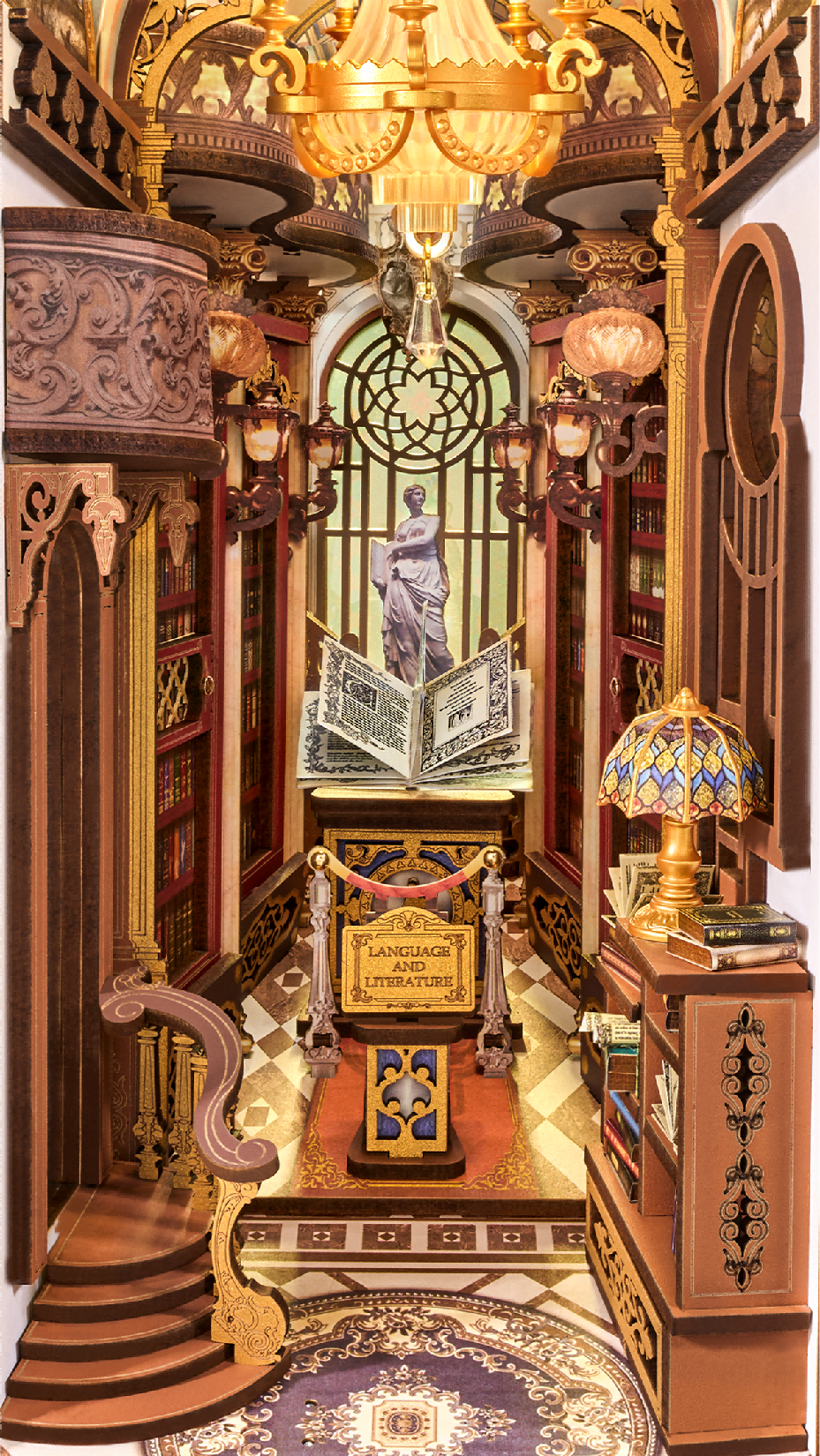 TGB16 Rolife Library of Wonders DIY Book Nook Shelf Insert