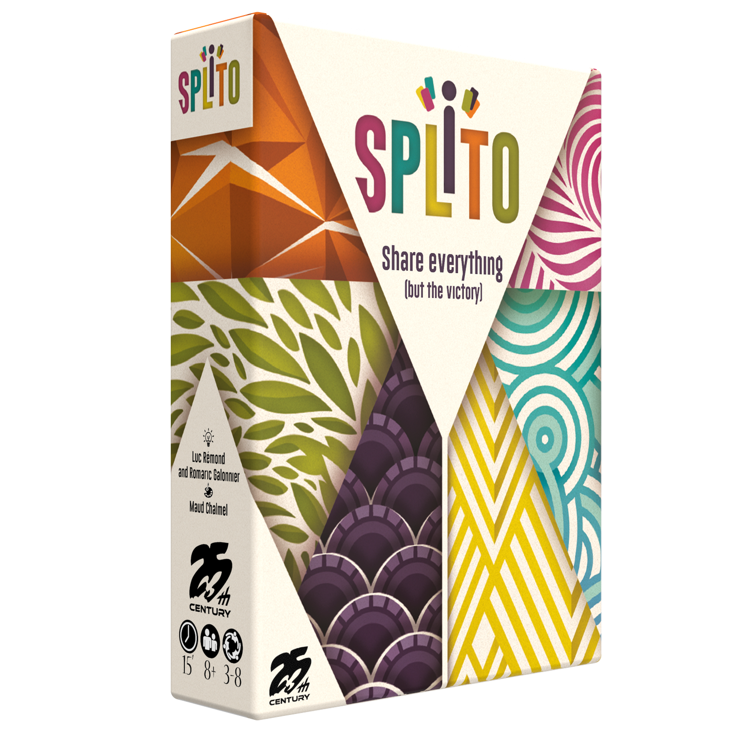 Splito Fast-Paced Card Game for 3-8 Players, Ages 8+