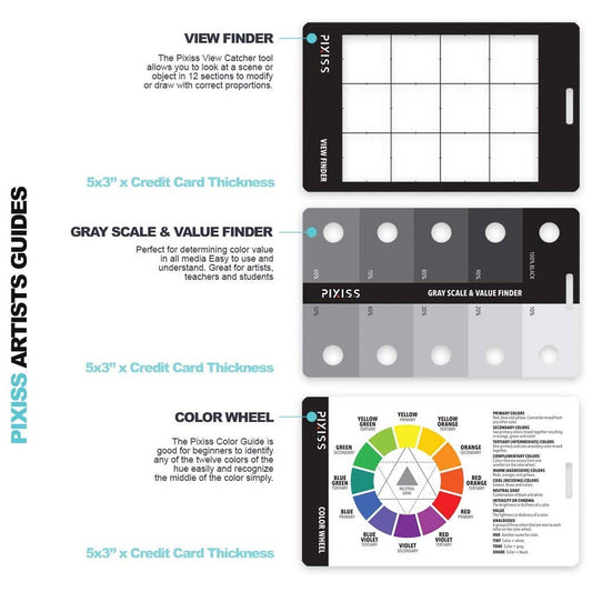 PIXISS Proportional Divider Drawing Tool & Drawing Guides Bundle