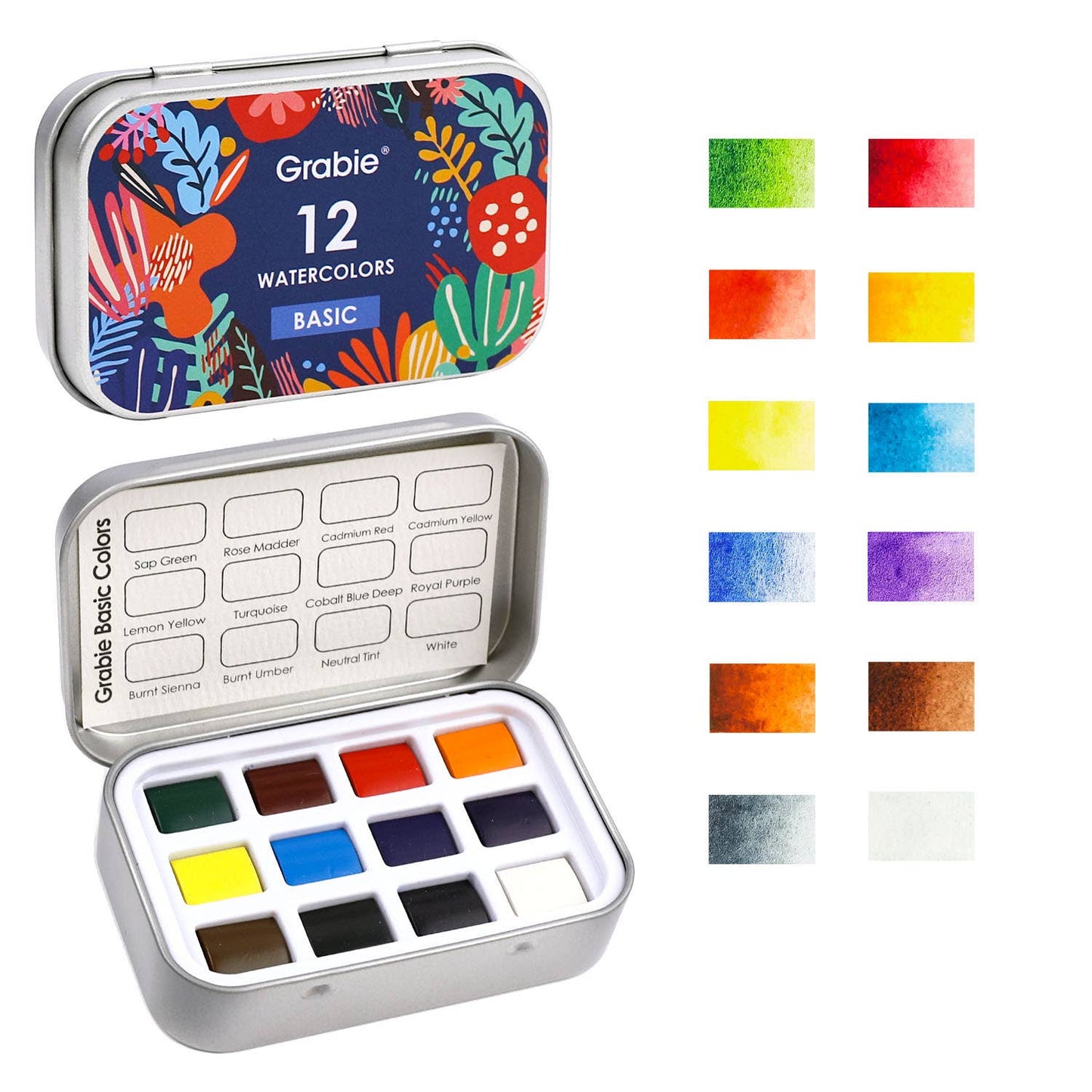 Watercolor Pocket Set of 12 - Essential Colors