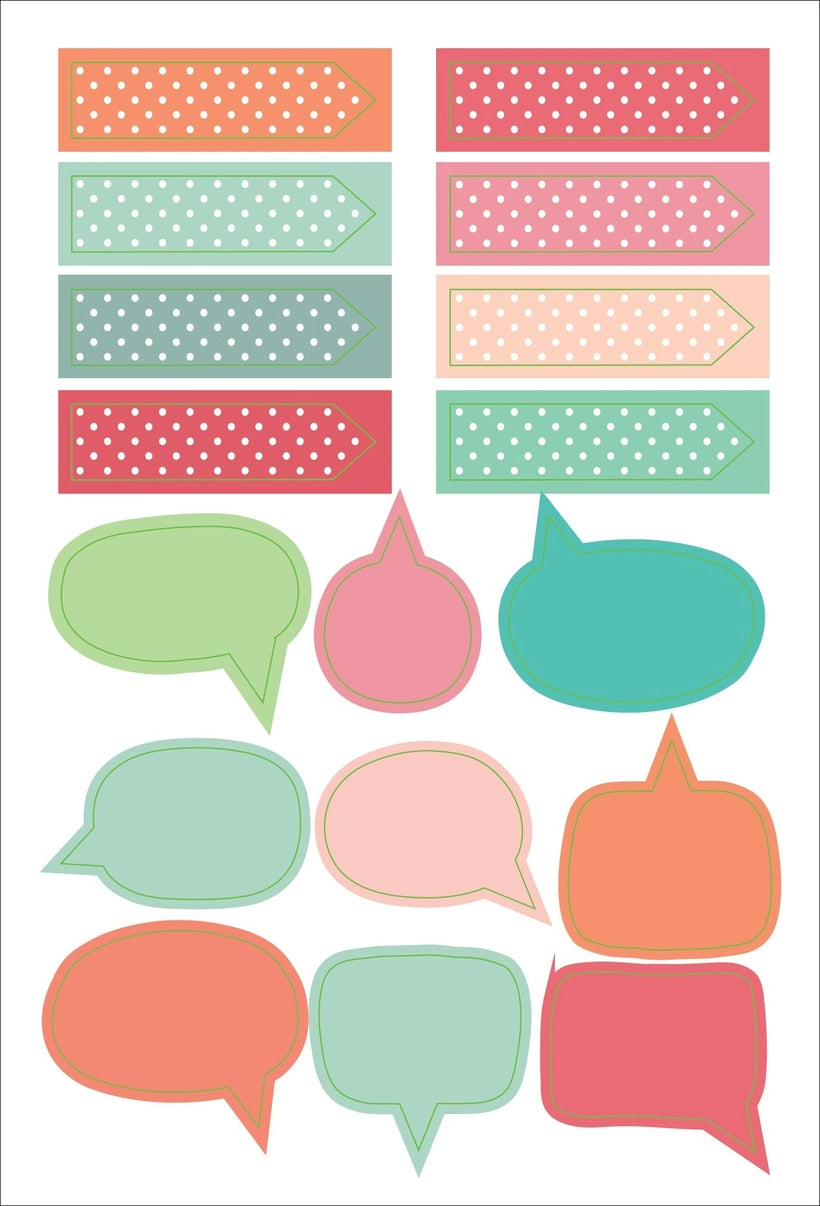 Dotted Journal Planner Stickers