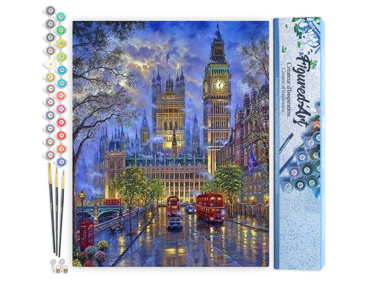Paint by numbers - London in the dusk