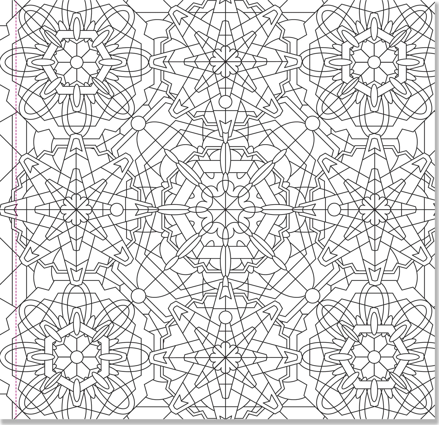Kaleidoscope Designs Artist's Coloring Book