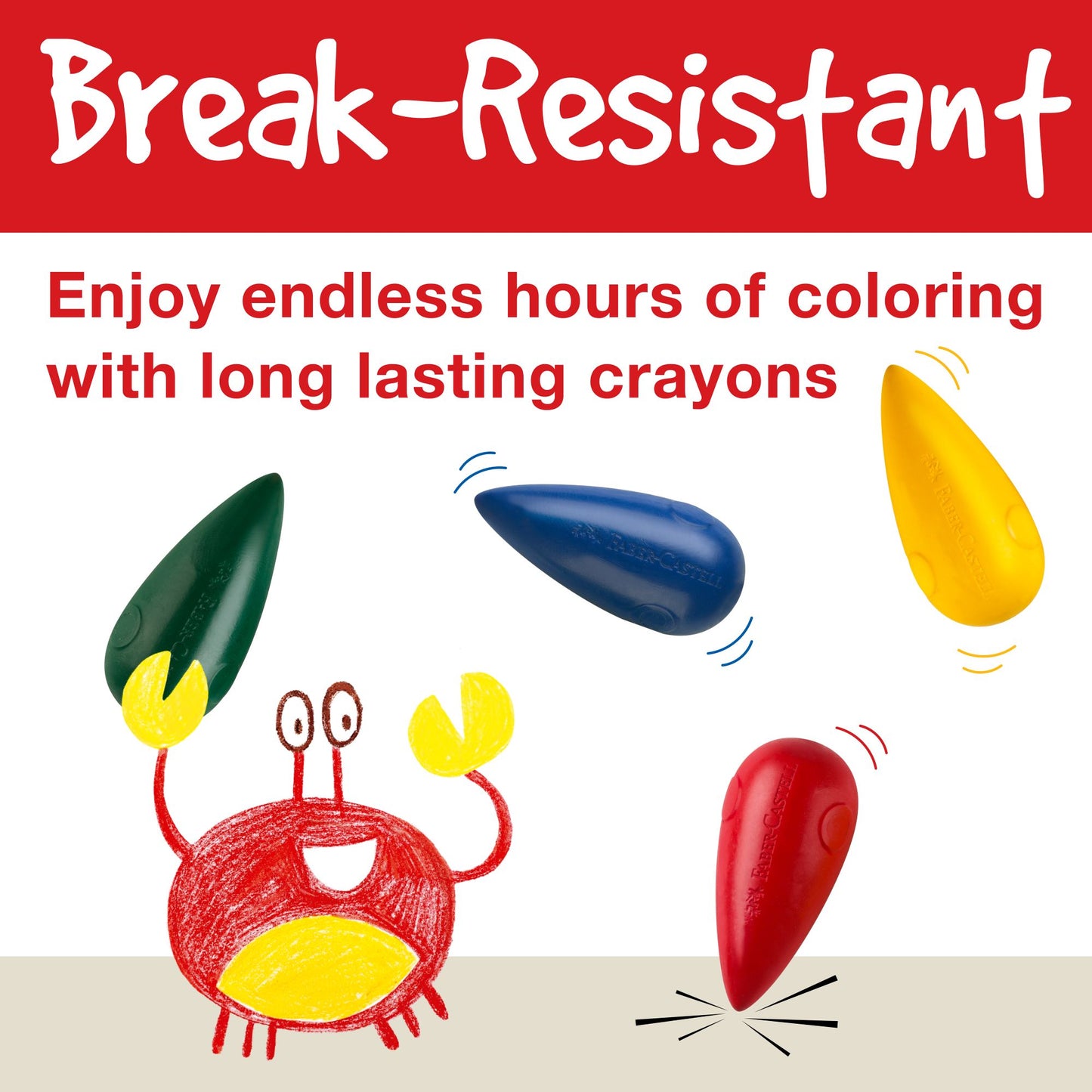 Little Creatives 4 Easy Grasp Bulb Crayons