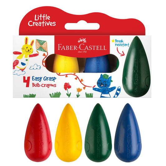 Little Creatives 4 Easy Grasp Bulb Crayons