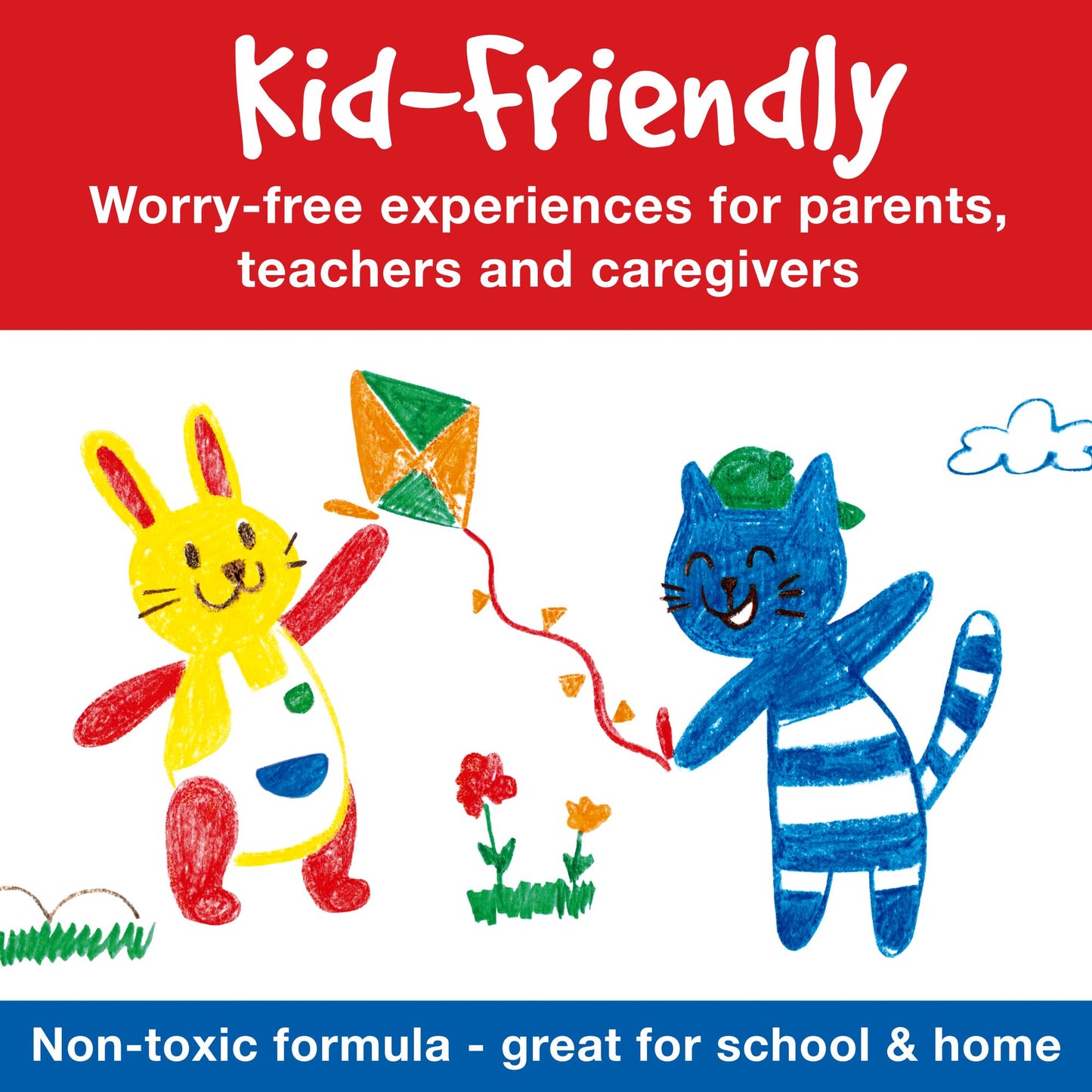 Little Creatives 6 Easy Grip Finger Crayons