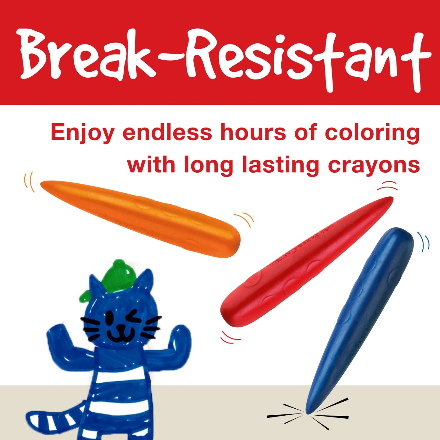 Little Creatives 6 Easy Grip Finger Crayons