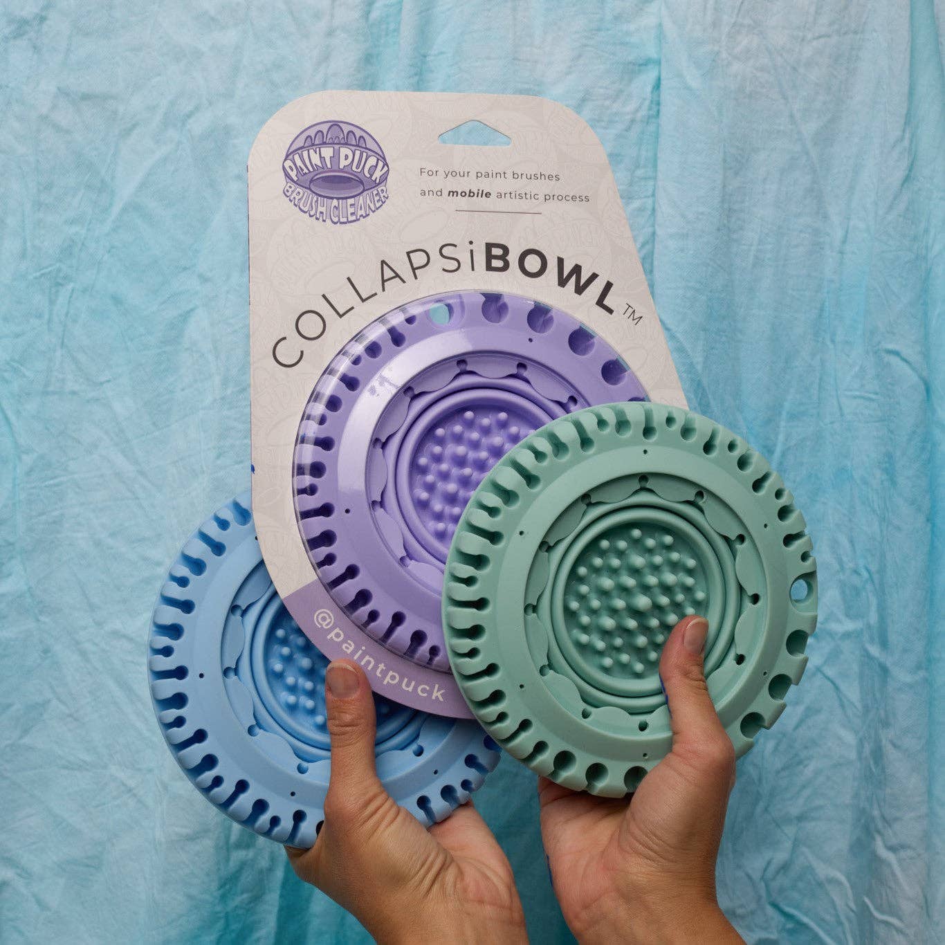 CollapsiBowl™ - Portable Pallet, Brush Cleaner and Organizer