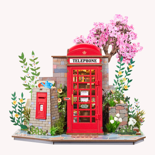 TGS05 Blossom Book Booth Rolife Wooden Puzzle DIY Craft Kit