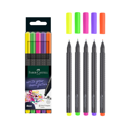 Fineliner Neon 5 Ct