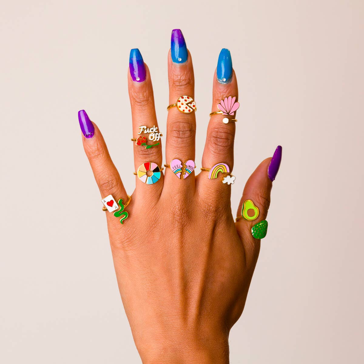 Adjustable Ring - Color Wheel