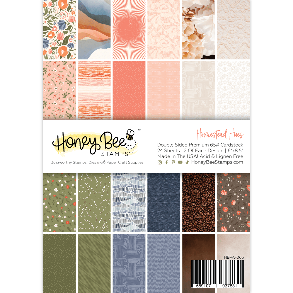 Homestead Hues Paper Pad 6x8.5 - 24 Double-Sided Sheets