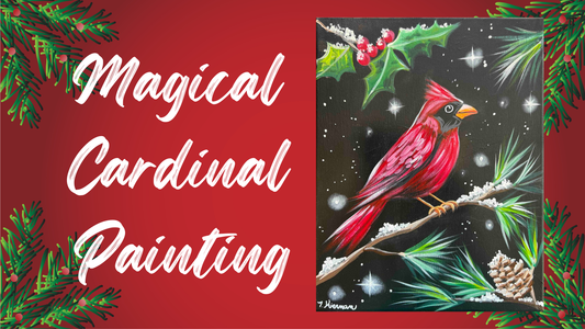Magical Cardinal Painting