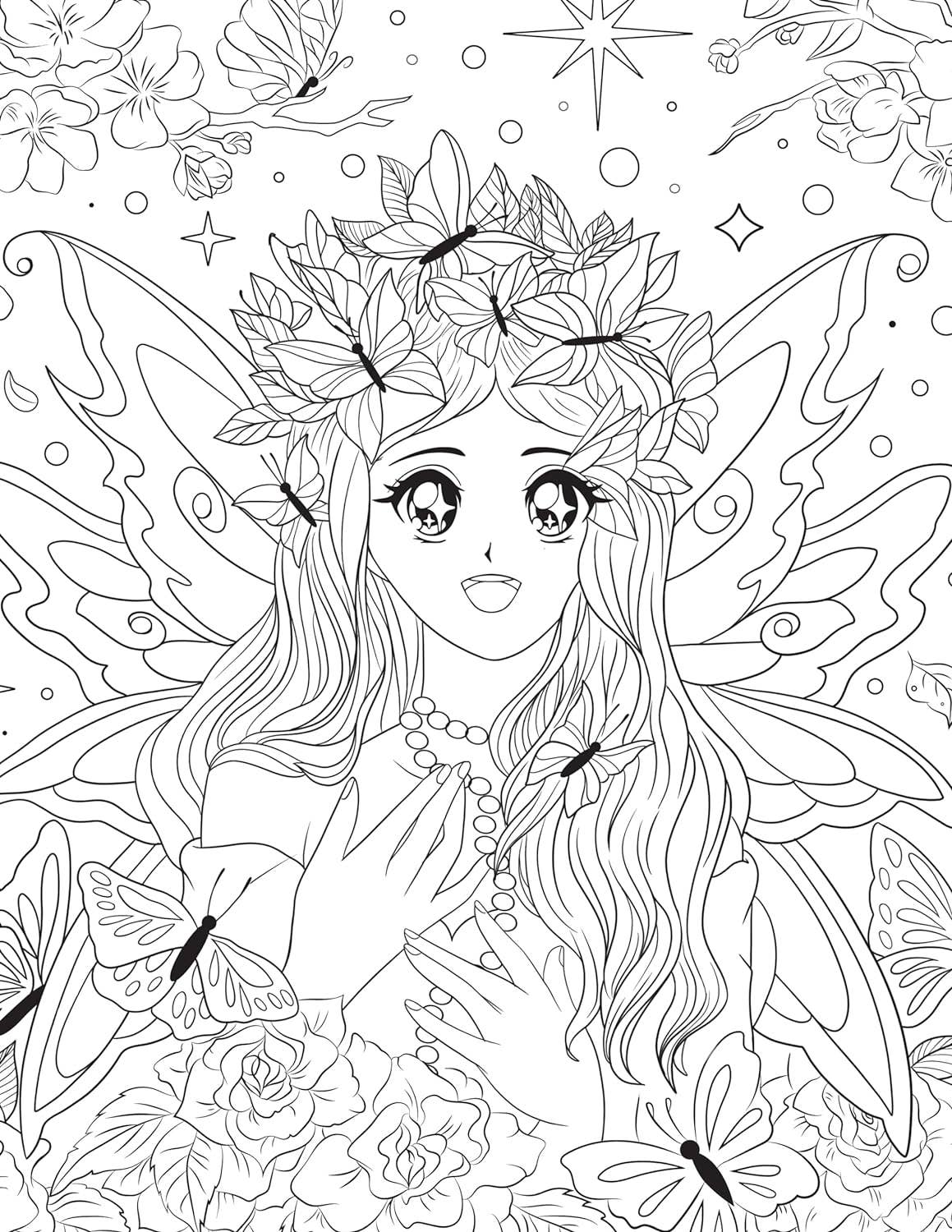 Let's Color Manga - Over 45 Intricate Whimsical Designs