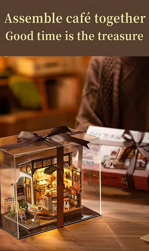 DG162 Slow Life Café Rolife DIY Miniature House Craft Dollhouse