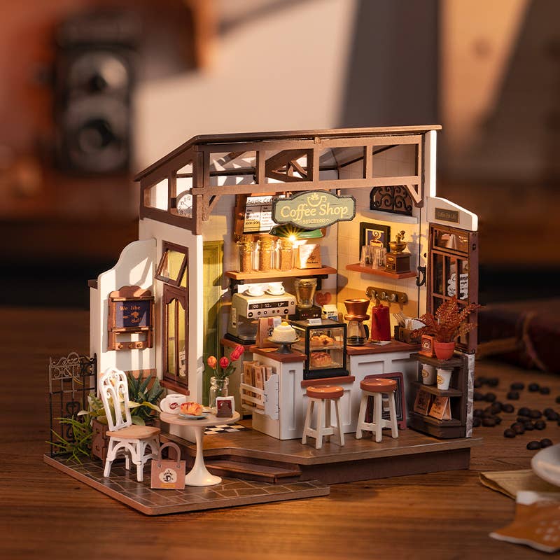 DG162 Slow Life Café Rolife DIY Miniature House Craft Dollhouse