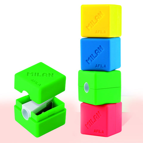 Milan Cubic 1-Hole Pencil Sharpener