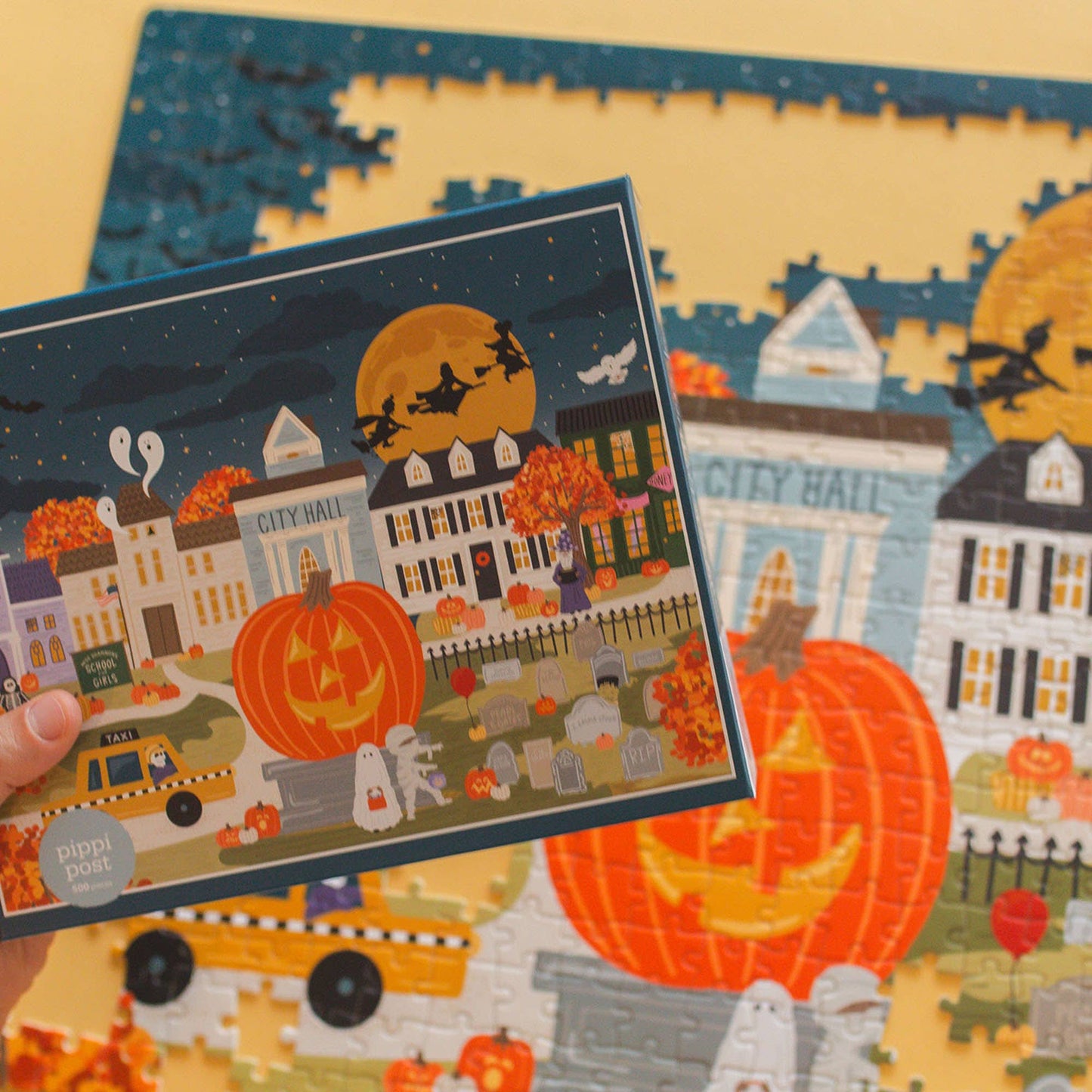 Haunted Nights & Ghostly Lights - 500 Piece Jigsaw Puzzle