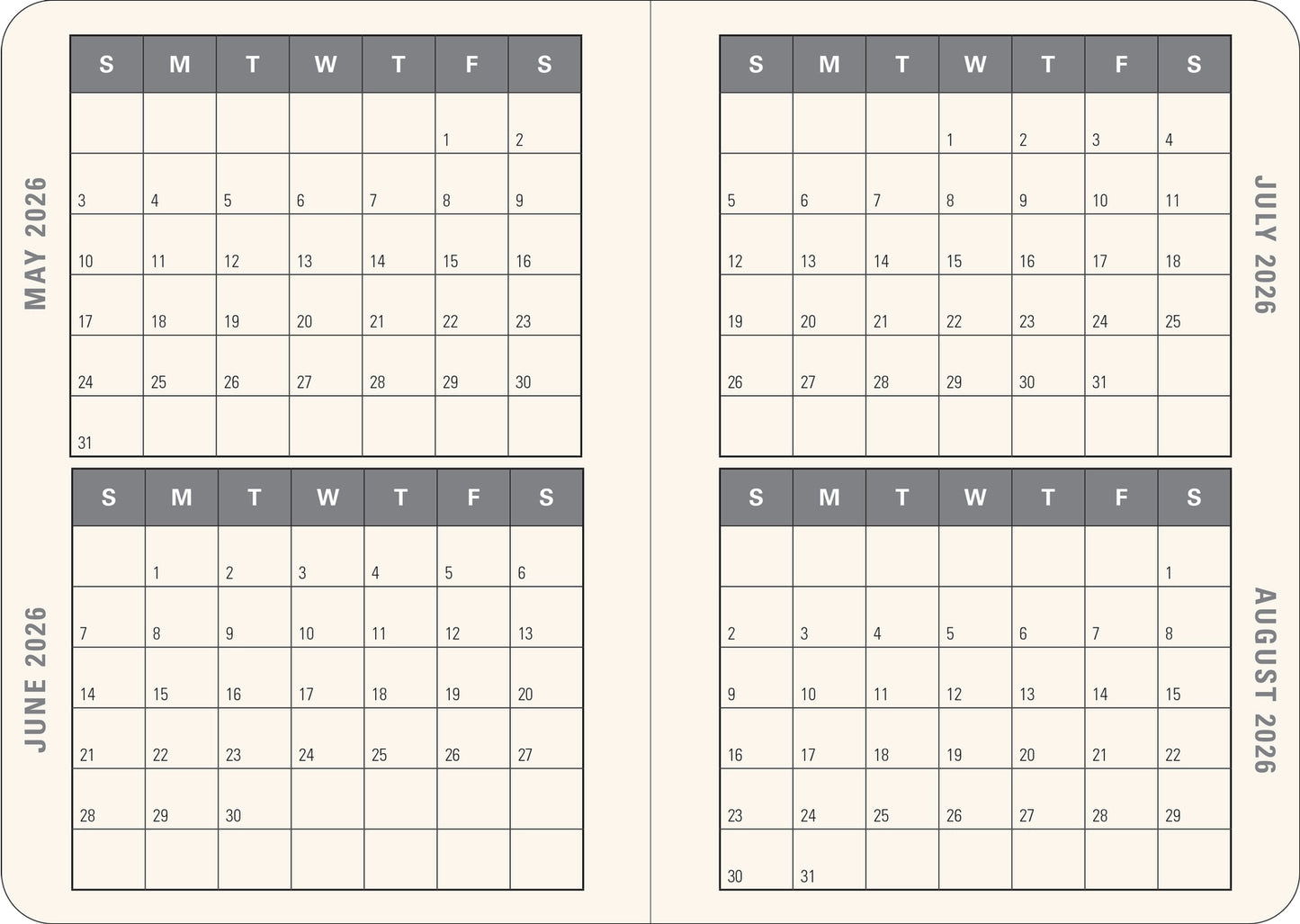 2026 Mushrooms Weekly Planner