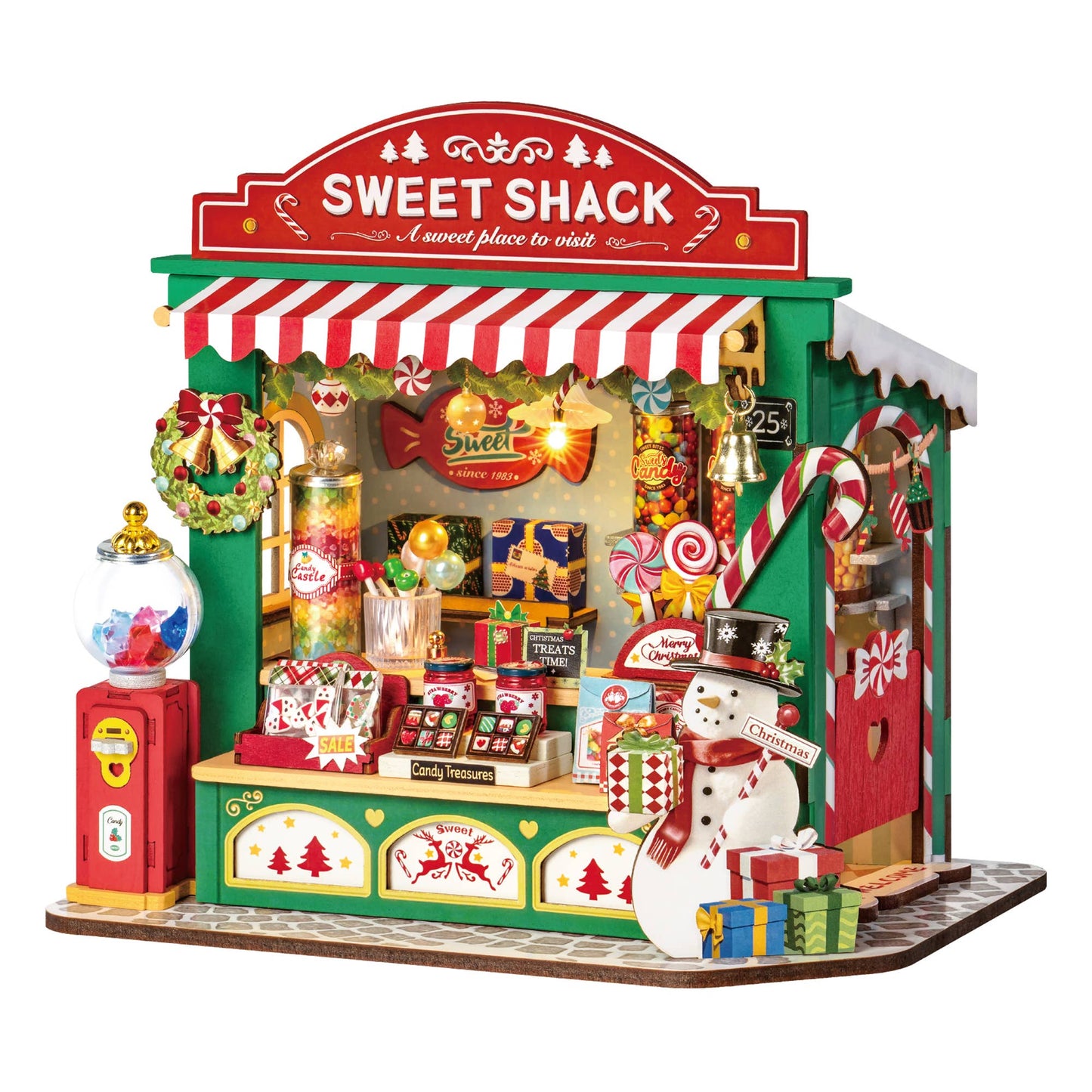 DS043 Rolife Christmas Candy Stand Xmas DIY House