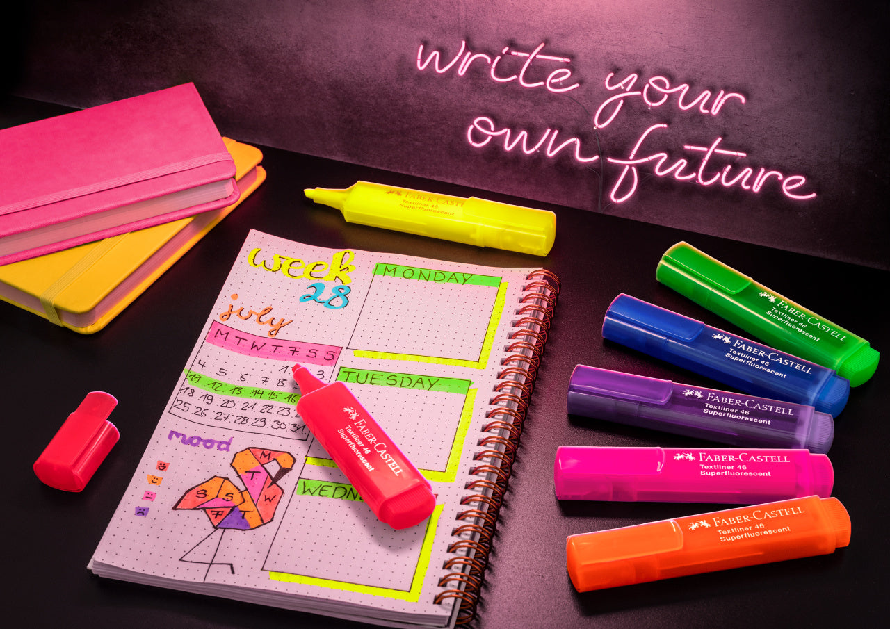 Textliner Neon Wallet 8 Ct