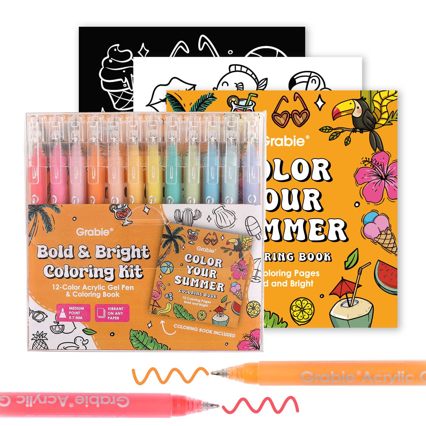 Bold & Bright Coloring Kit - Summer Color