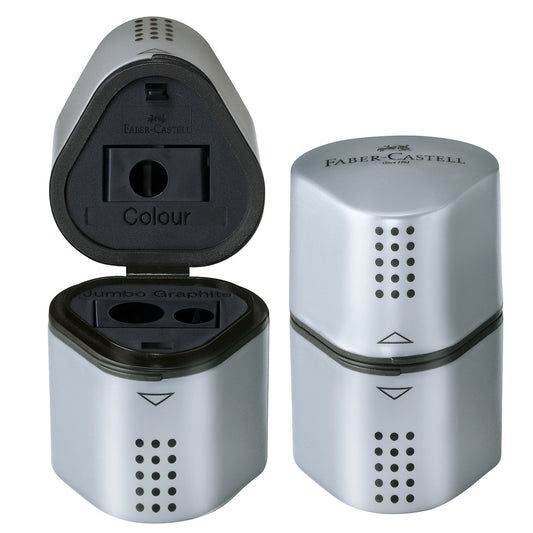 Trio Pencil Sharpeners, Silver