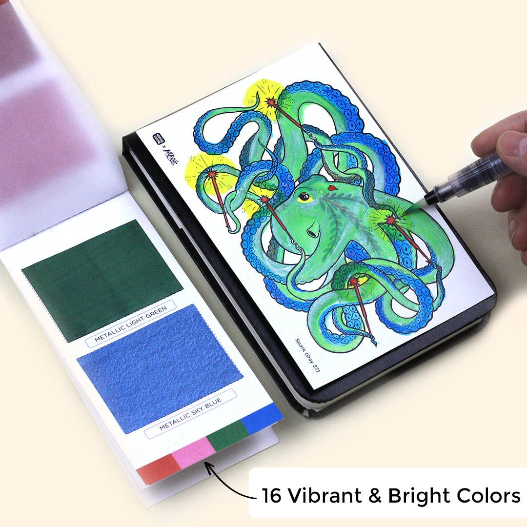 Spring Colorsheets - 16 Watercolors | Vegan | Non-toxic