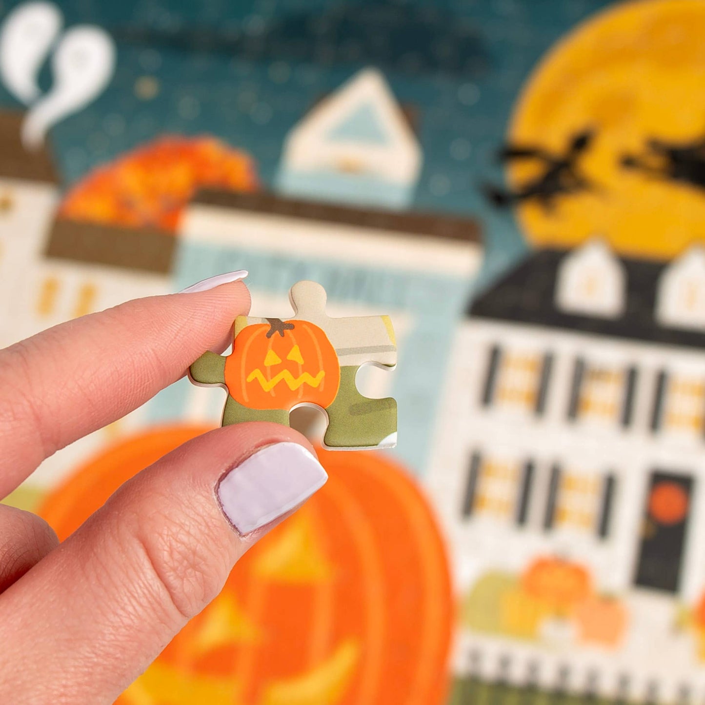 Haunted Nights & Ghostly Lights - 500 Piece Jigsaw Puzzle