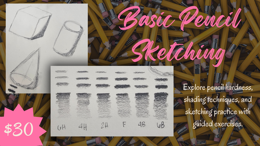 Basic Pencil Sketching Class (In Person • Shelbyville, TN)