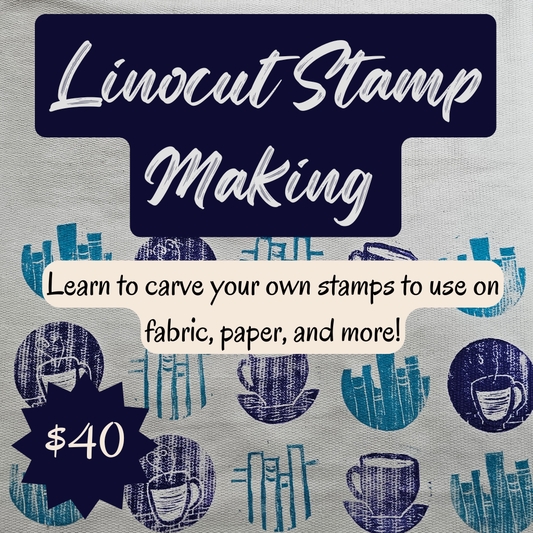 Linocut Stamp Making
