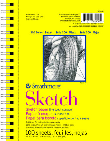 A spiral sketch pad