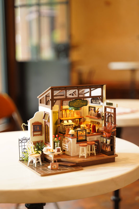 DG162 Slow Life Café Rolife DIY Miniature House Craft Dollhouse