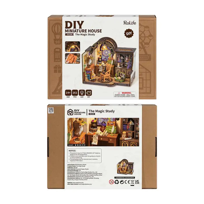 DG166 Rolife The Magic Study DIY Miniature House
